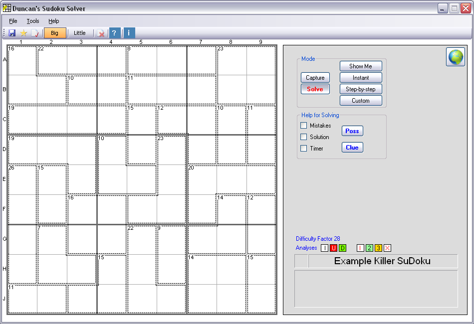 Duncan's Killer SuDoku Solver